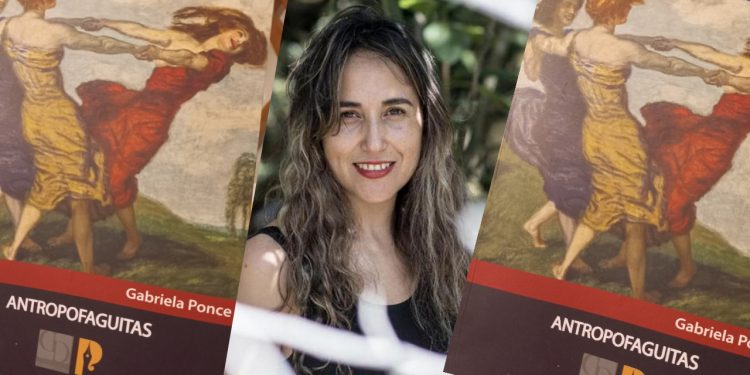 Gabriela Ponce y las piezas que se recogen en «Antropofaguitas»